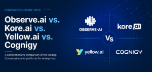 Observe.ai vs. Kore.ai vs. Yellow.ai vs. Cognigy